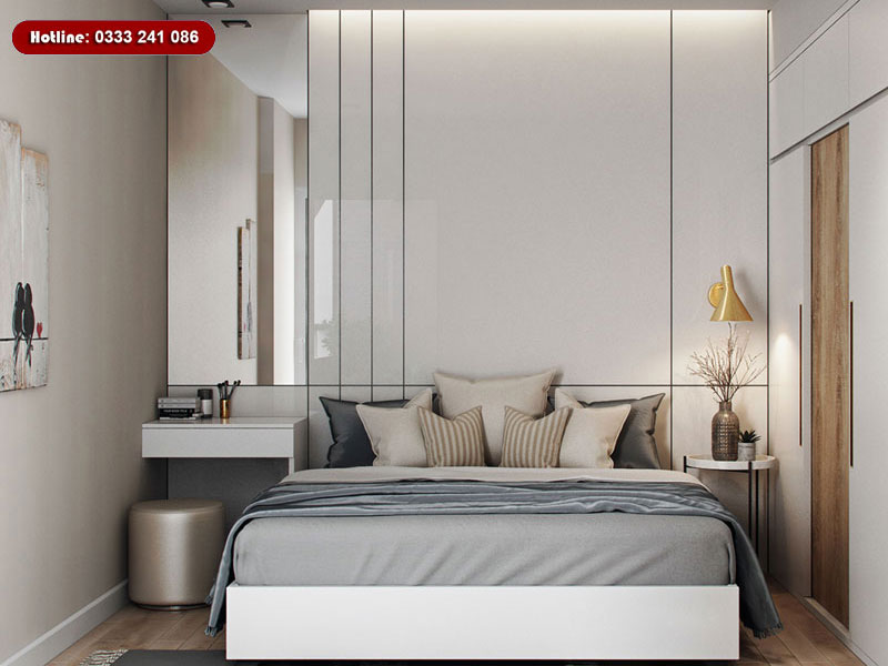 Thiết kế thi công nội thất phòng Ngủ chung cư