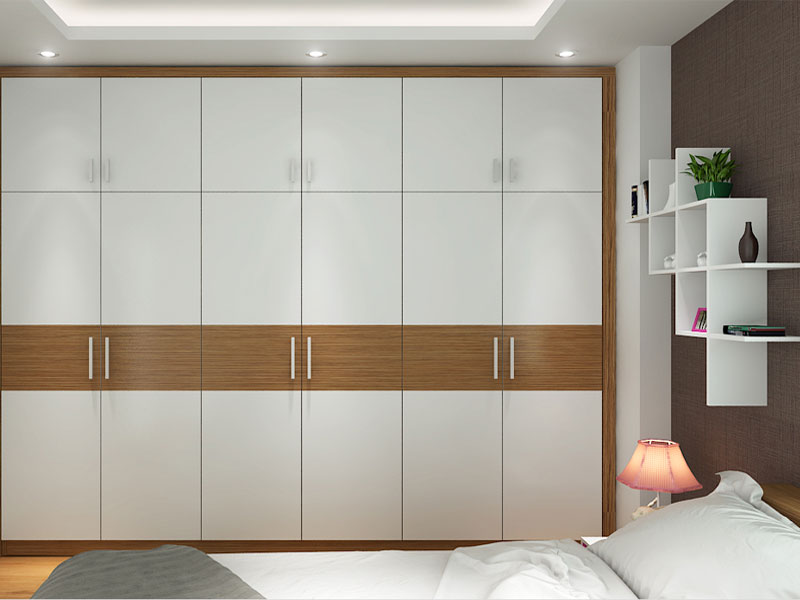 Tủ áo gỗ cong nghiệp Laminate