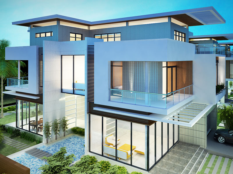 Mẫu thiết kế biệt thự hiện đại